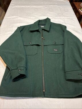 Men's Dark Green Wool Field Jacket by Codet